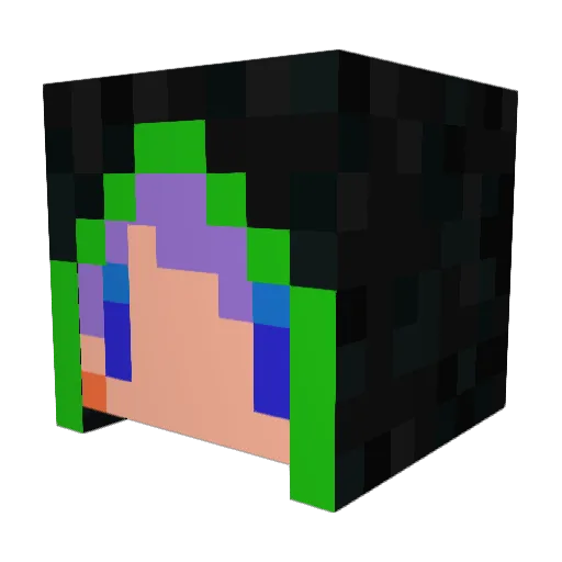 ma_kun0801 Minecraft avatar head, 3D render