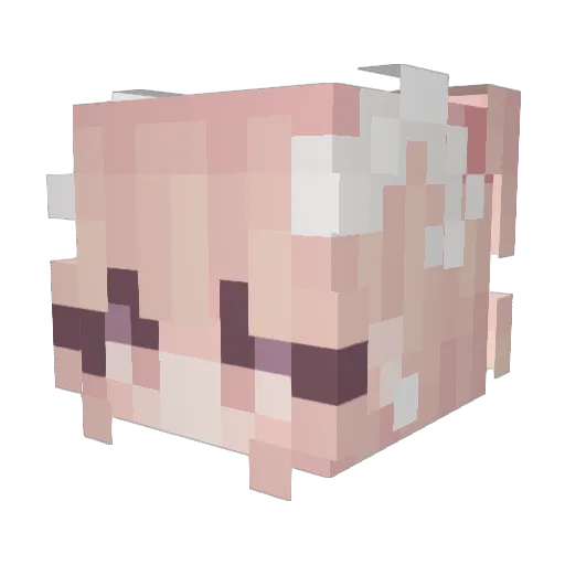 ma_yo7 Minecraft avatar head, 3D render