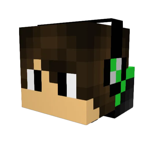 ma_yu1108 Minecraft avatar head, 3D render