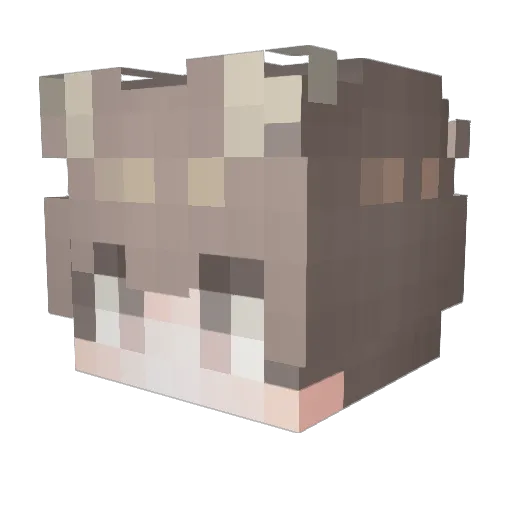 ma_zhang Minecraft avatar head, 3D render