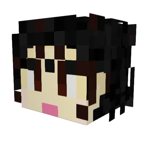 maa2023 Minecraft avatar head, 3D render