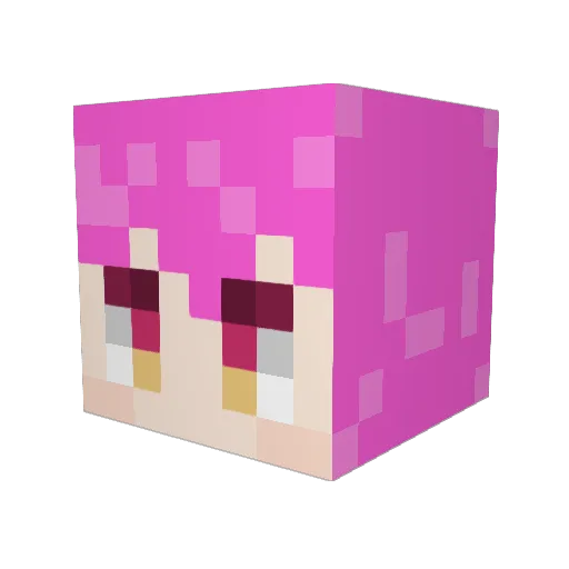 maaaashroom Minecraft avatar head, 3D render