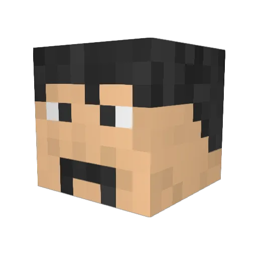 maaari Minecraft avatar head, 3D render