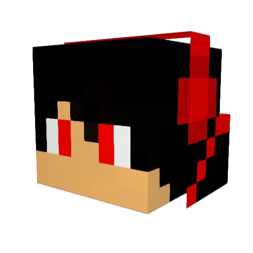 maaaru Minecraft avatar head, 3D render