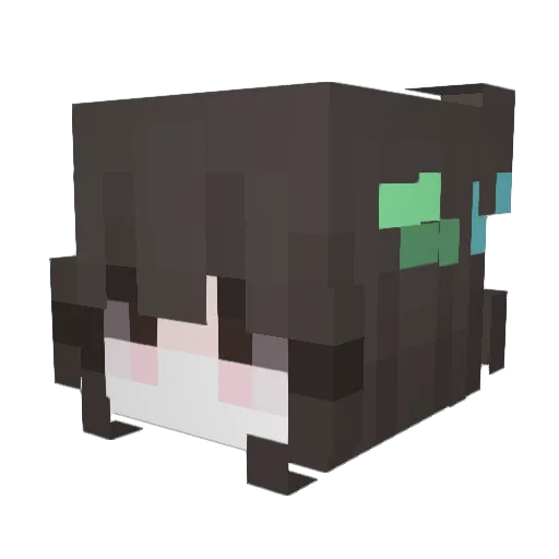maachan222 Minecraft avatar head, 3D render