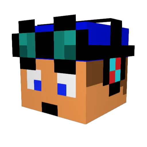 maacoman Minecraft avatar head, 3D render
