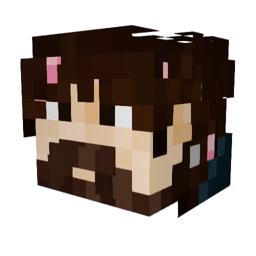 maaczo Minecraft avatar head, 3D render