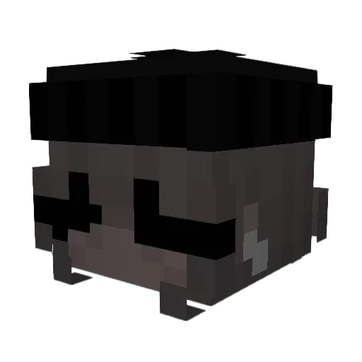maadie Minecraft avatar head, 3D render