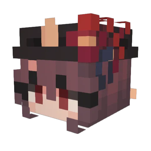 maagicaa Minecraft avatar head, 3D render