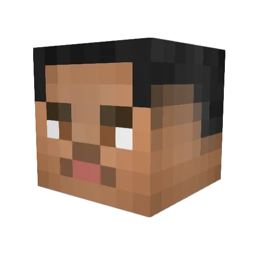 maaich Minecraft avatar head, 3D render