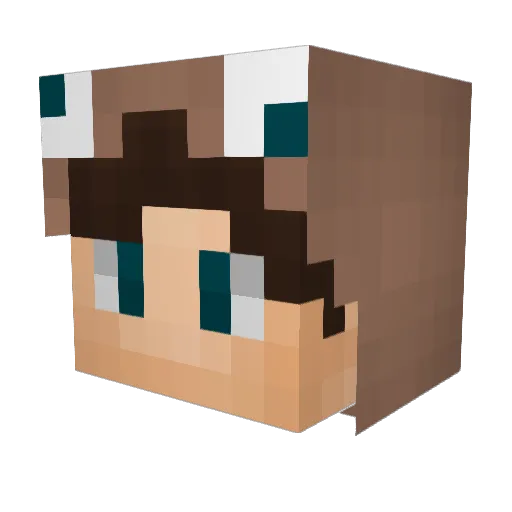 maalde_ Minecraft avatar head, 3D render