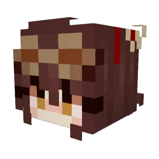 maallee Minecraft avatar head, 3D render