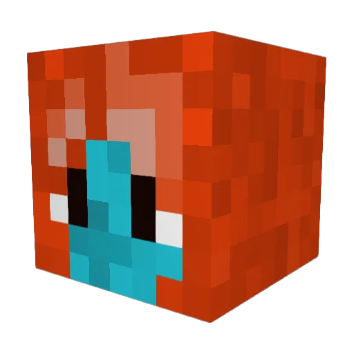 maamsie Minecraft avatar head, 3D render