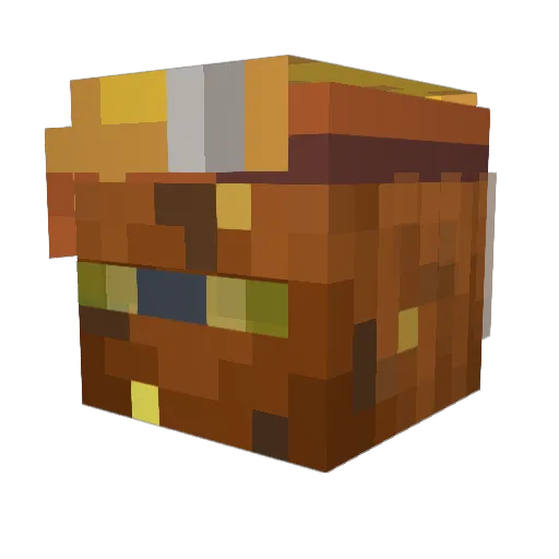 maangumine Minecraft avatar head, 3D render