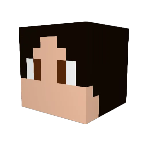 maanmesu Minecraft avatar head, 3D render