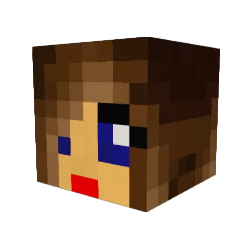 maapes Minecraft avatar head, 3D render