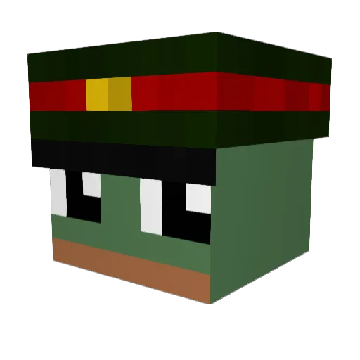 maarcvargas Minecraft avatar head, 3D render