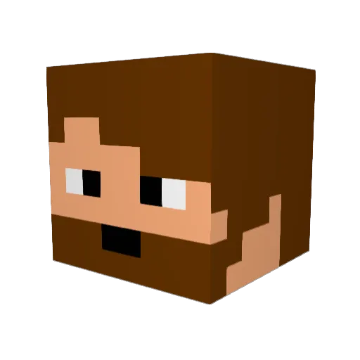 maaregor Minecraft avatar head, 3D render