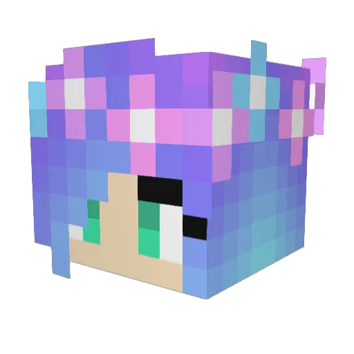 maargov Minecraft avatar head, 3D render