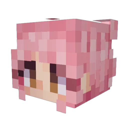 maariii__ Minecraft avatar head, 3D render