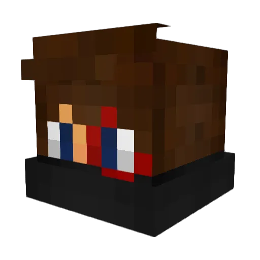 maarojang Minecraft avatar head, 3D render