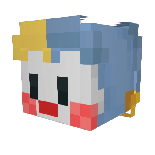 maarsoli Minecraft avatar head, 3D render