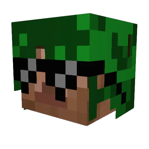maartenGamez Minecraft avatar head, 3D render