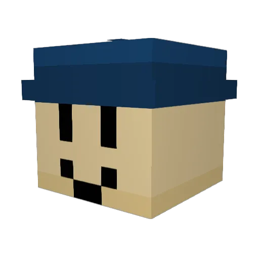 maartenyolo Minecraft avatar head, 3D render