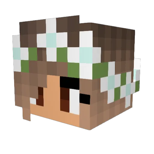maathilde_ Minecraft avatar head, 3D render