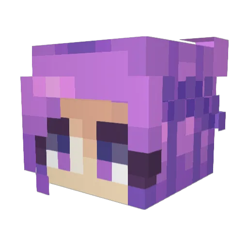 maazii Minecraft avatar head, 3D render