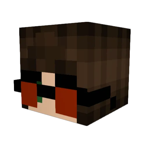 mabble_ Minecraft avatar head, 3D render