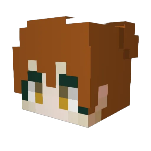 mabem Minecraft avatar head, 3D render