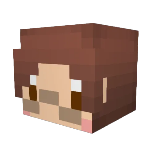 mabulover Minecraft avatar head, 3D render