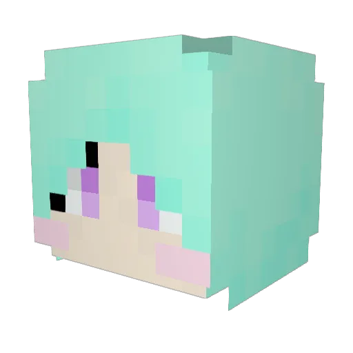 mabwll Minecraft avatar head, 3D render