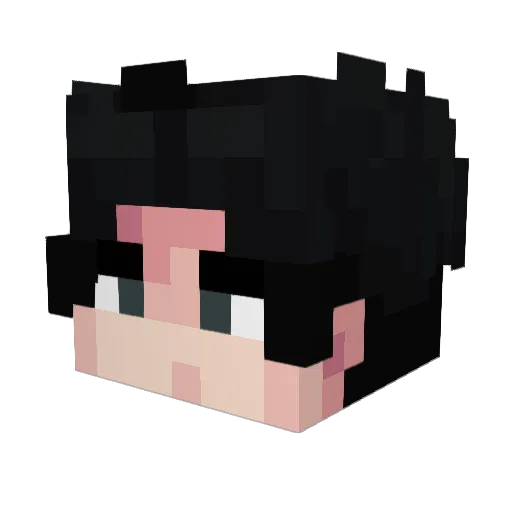 mac1os Minecraft avatar head, 3D render