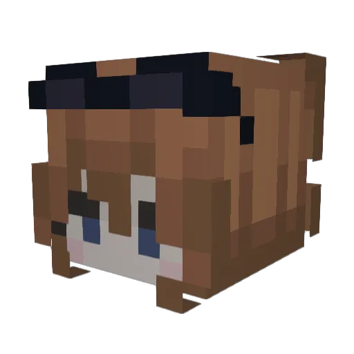 mac3ybtw Minecraft avatar head, 3D render