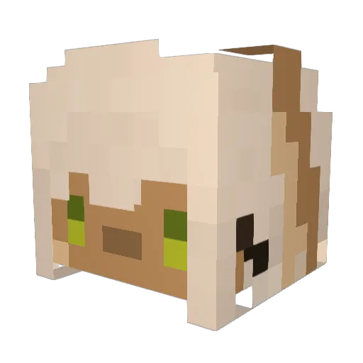 mac4roni Minecraft avatar head, 3D render
