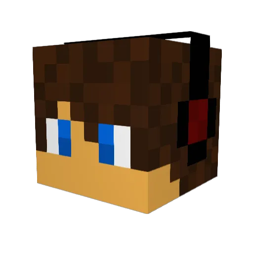 macMunch Minecraft avatar head, 3D render