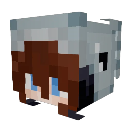 macXavierOwO Minecraft avatar head, 3D render