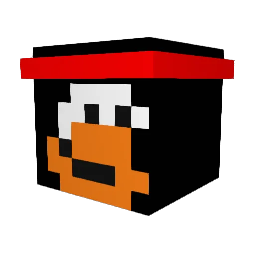 macacaio Minecraft avatar head, 3D render
