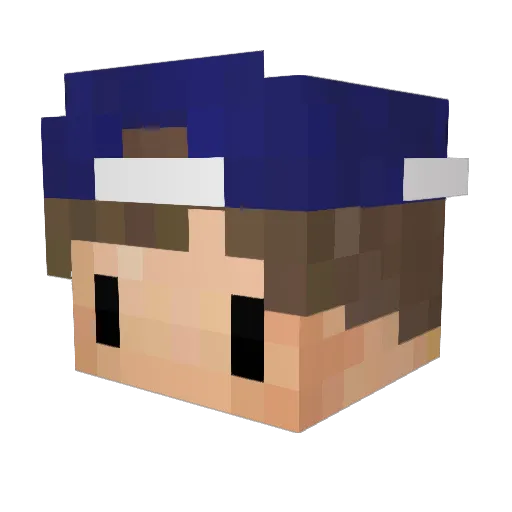 macacololl Minecraft avatar head, 3D render