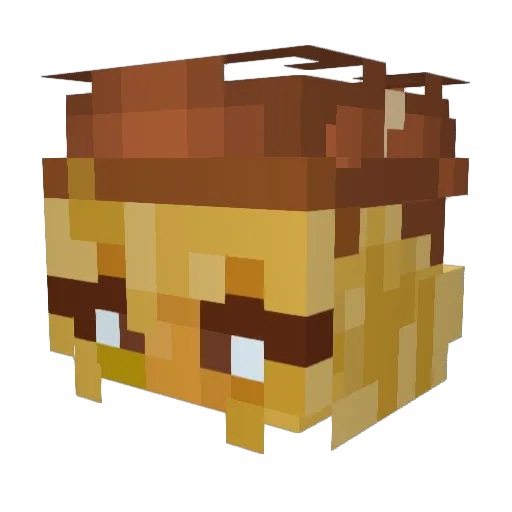 macamallow Minecraft avatar head, 3D render