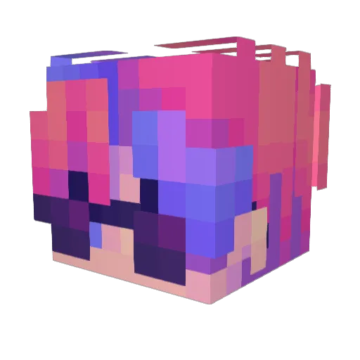 macandceehs Minecraft avatar head, 3D render