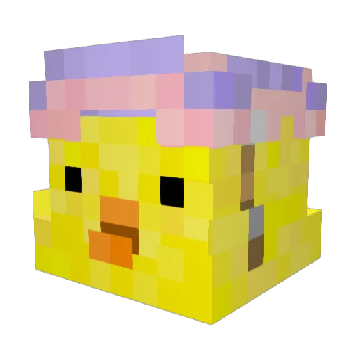 macaquinho14 Minecraft avatar head, 3D render