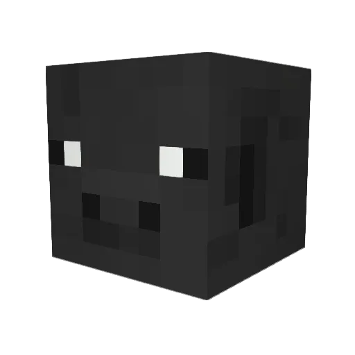 macaquitoo Minecraft avatar head, 3D render
