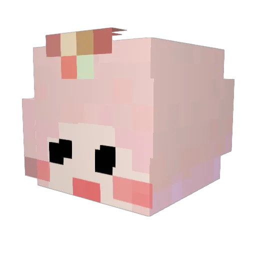 macarong110 Minecraft avatar head, 3D render