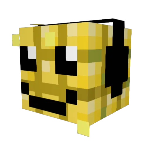 macaronivanman Minecraft avatar head, 3D render