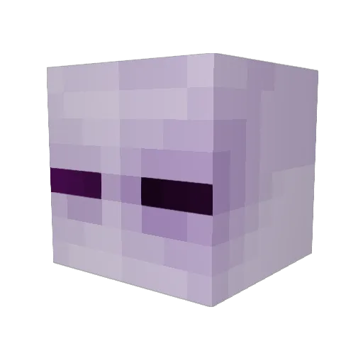 macaronka Minecraft avatar head, 3D render