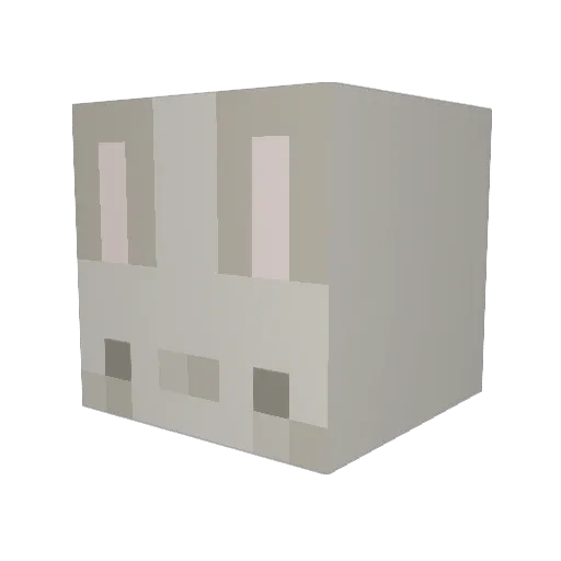 macasobe Minecraft avatar head, 3D render