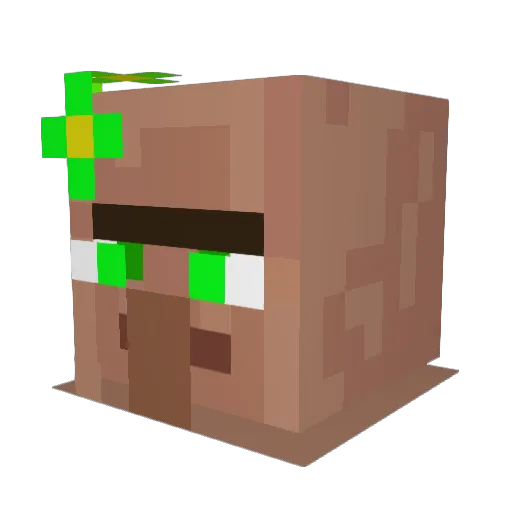 macatiiee Minecraft avatar head, 3D render